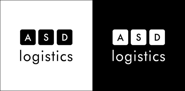 Использование логотипа предприятия «АСД Логистикс» при монохромной (черно-белой) печати и отправке факсов