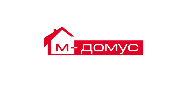 Специальная версия логотипа компании «М-Домус» с дополнительным графическим элементом